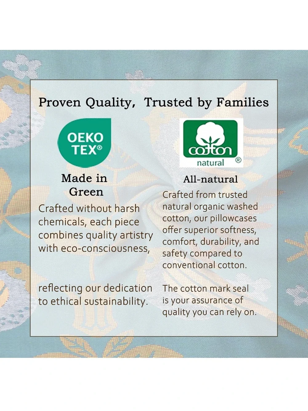 1000 TC Pillowcases Set of 2-100% Organic Washed Cotton 20